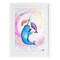Stupell Industries Three Narwhals in Pastels Framed Print Under Glass, design by Marc Allante